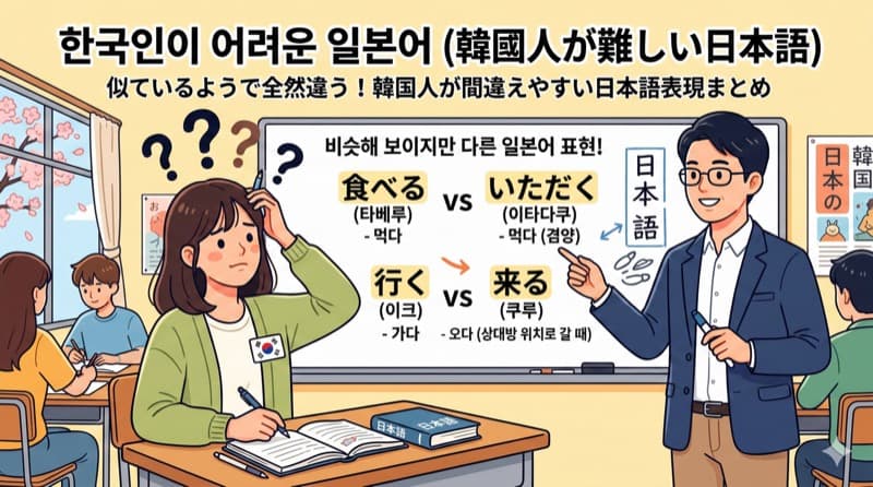 韓国人が難しい日本語|似ているようで全然違う!韓国人が間違えやすい日本語表現まとめ