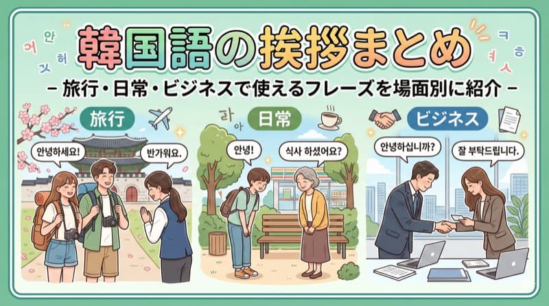 Korean Greetings for Every Situation -- Travel, Daily Life, and Business Phrases